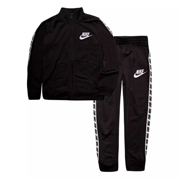 Nike Other - Nike 2-Pc Logo Track Suit Jacket & Pants Set Boys Size 7 Black 86D699-023